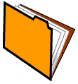 Orange file folder